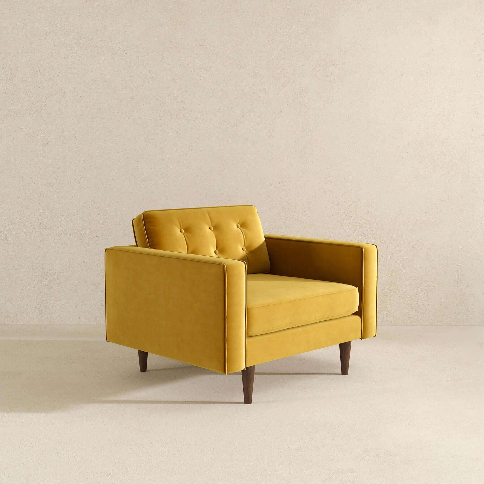 Casey  Gold Velvet Lounge Chair