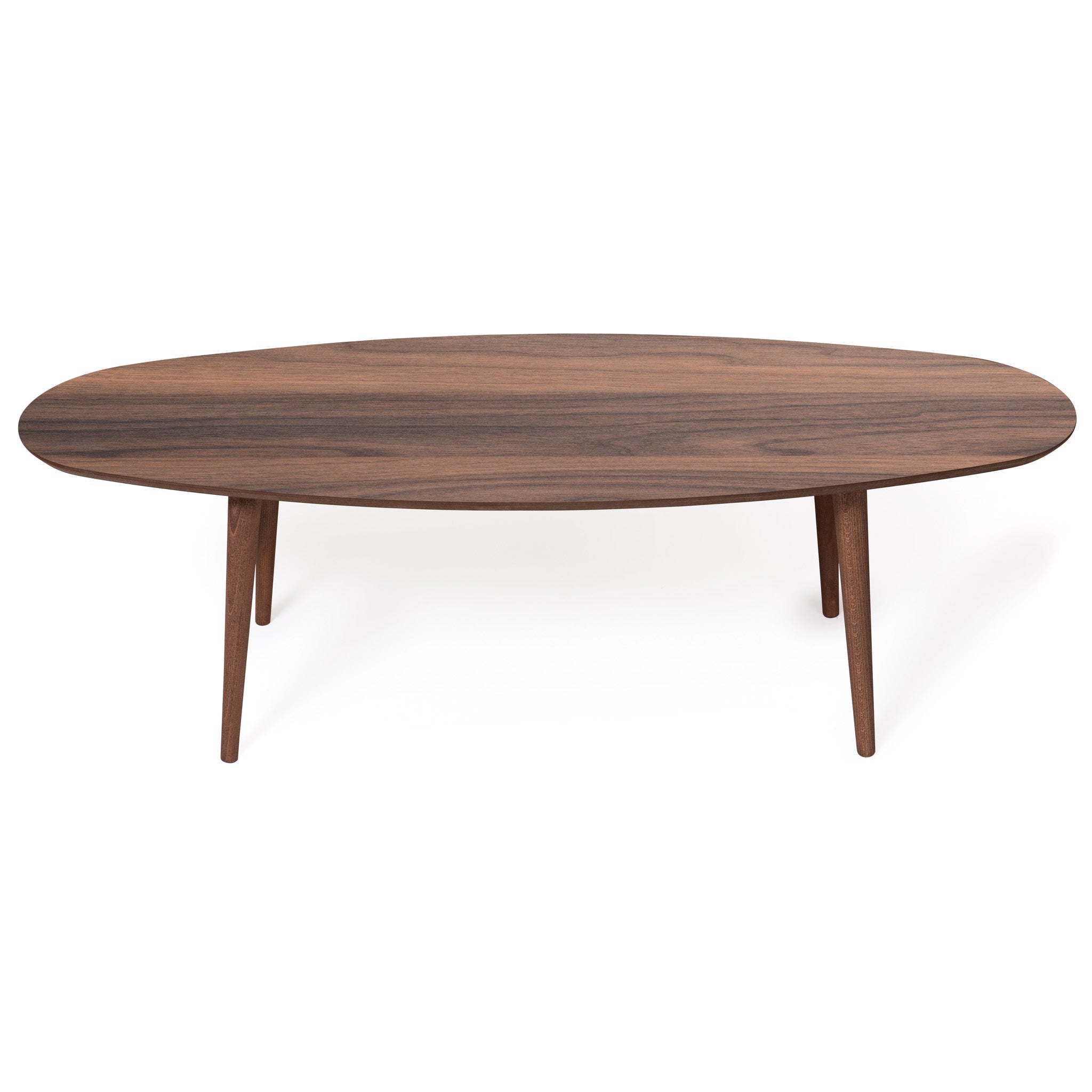 Carsen Walnut Oval Center Table