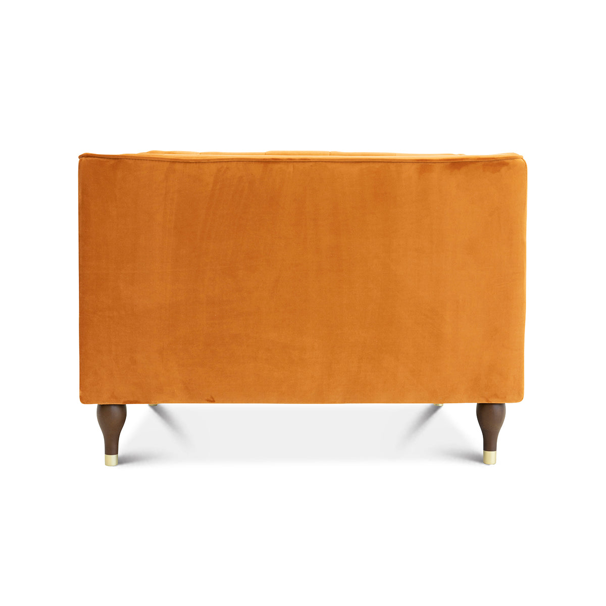 Evelyn Burnt Orange Velvet Lounge Chair